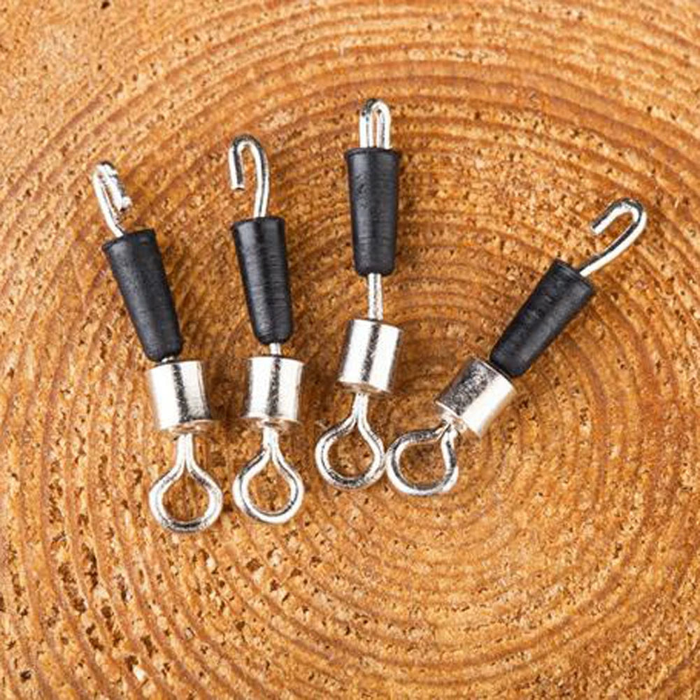 50pcs Fishing Barrel Bearing Rolling Swivel Solid Ring Professional Quick Fast Link Hook Connector for Fisherman Accassories