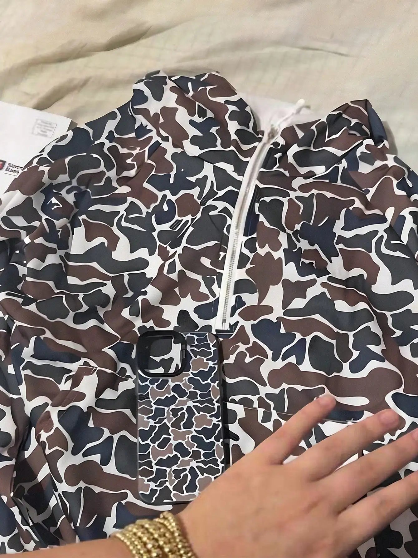 Camo Zip Up Hoodie For Women Quarter Zip Hoodie Jacket Tactical Style Cropped Sports Sweatshirt