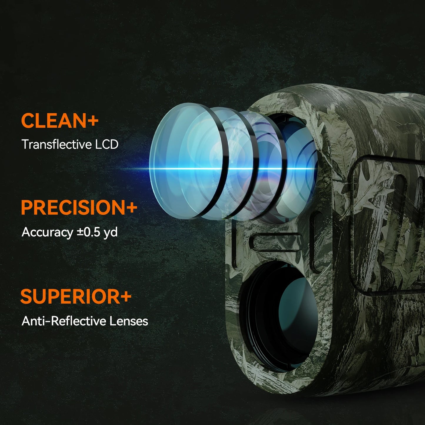 MiLESEEY Range Finder for hunting PF2E,  600m Laser Rangefinder, 7° Big Field View, with Rain and Fog Ranging Mode, BOW Mode