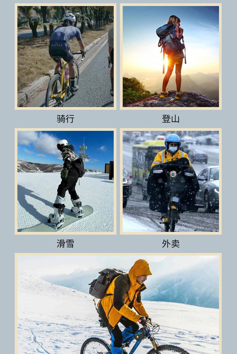 Winter fishing gloves, men's and women's fishing ski gloves, outdoor cycling waterproof and warm snow gloves