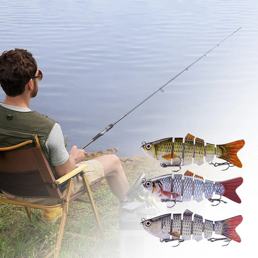 10cm/16.5g Robotic Fishing Lure with Treble Hooks Bionic Fishing Lures Swim by Itself Bionic Swimming Bait for Bass Pike Fishing