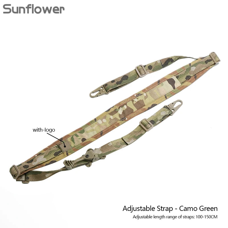 US Warehouse Tactical Nylon Rifle Sling Quick Adjustment 2 Point Padded Combat Modular Hunting Shooting Equipment Accessories