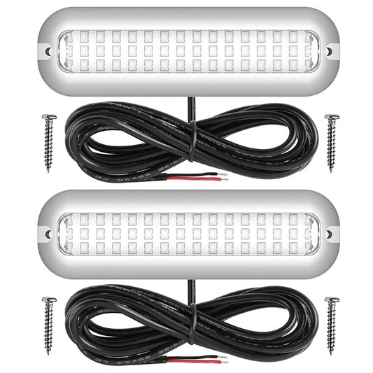 1/2Pcs 42LED Yacht Underwater Light Stainless Steel Marine Navigation Light IP68 Waterproof Marine Boat Lamp Yacht Accessories