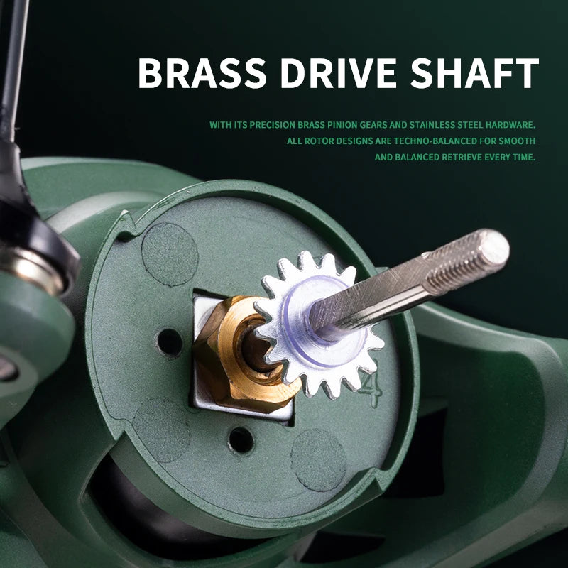 CG Sea Fishing Wheel Fishing Reel Spinning Reel 5.2:1 Black Red 10kg