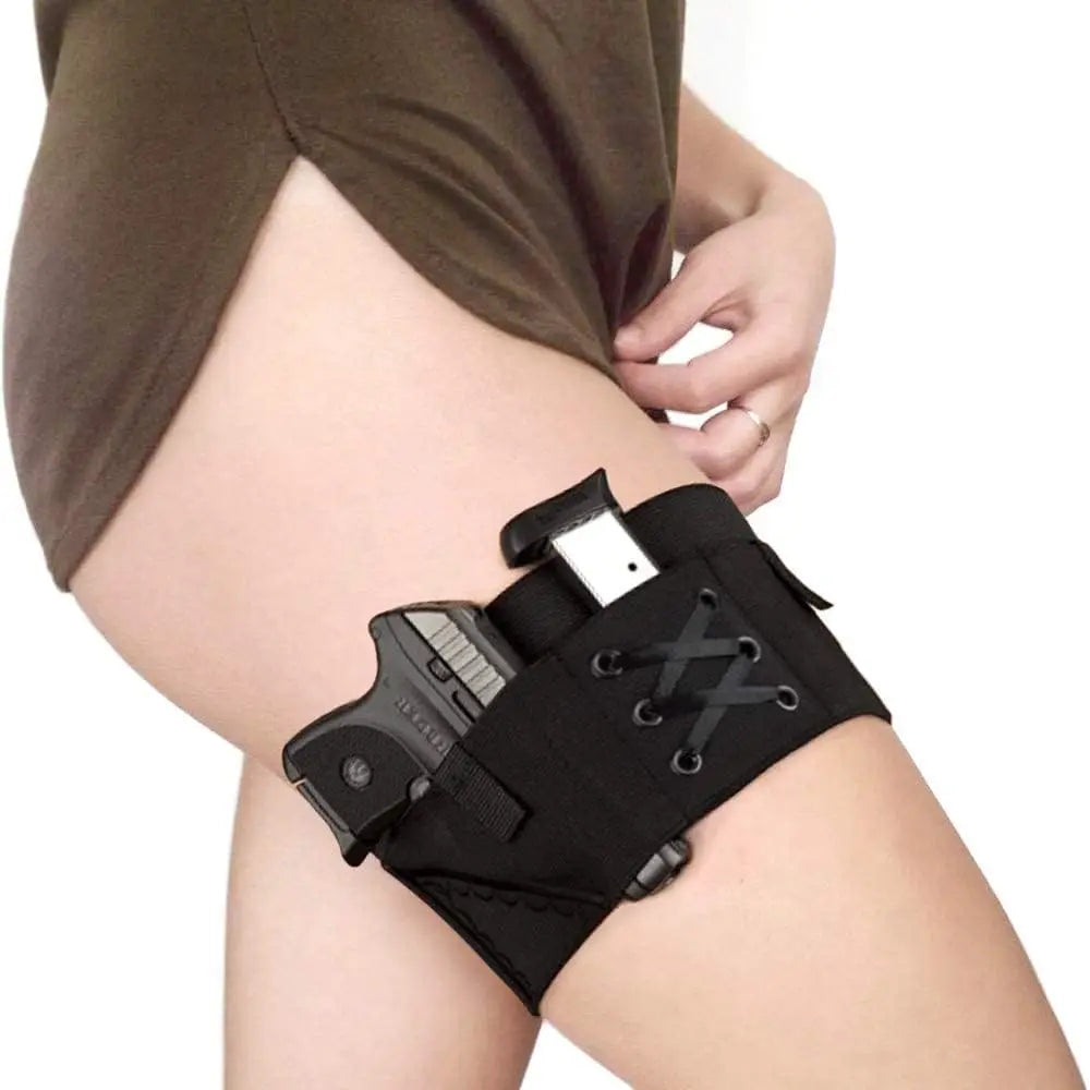 Thigh Holster for Women，Concealed Carry Gun Holster for Pistols，Universal Gun Leg Holster for Women