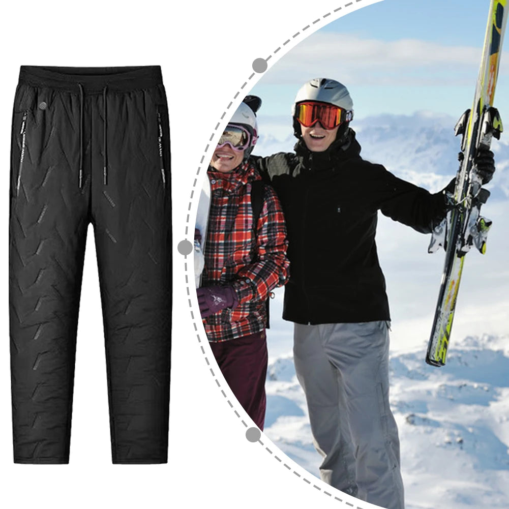 Unisex Heated Thermal Pants 10 Heating Zones Heated Hiking Pants 3 Temperature Modes Waterproof Winter Electric Warmer Clothing