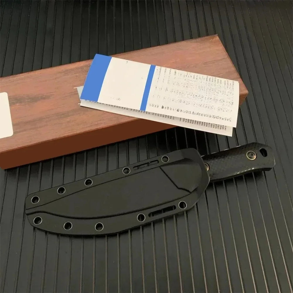Fixed Blade Knife BM15600 Tools D2 Blade Nylon Glass Fiber Camping Hunting Survival Self-defense Tactical Portable Utility Knife