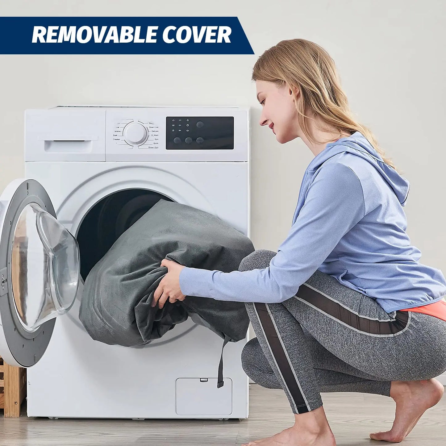 WESTTUNE Memory Foam Camping Sleeping Pad CertiPUR-US Mattress Portable Roll Up Cot Bed for Car Mat with Travel Bag Grey