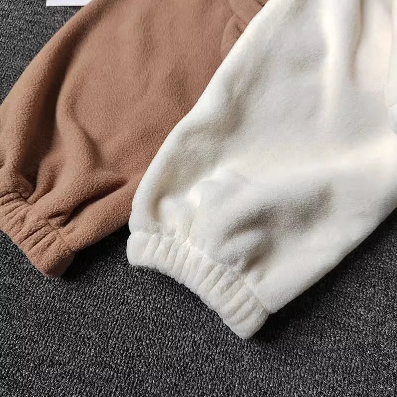 Women's Sports Coat Fleece-lined Warm Casual Loose Running Crop Top Long Sleeve Fitness Sweatshirt Sports Coat Yoga Sweatshirt