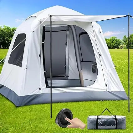 Quick Setup Air-Inflatable Tent for 3-4 People: Ideal for Outdoor Glamping Adventures