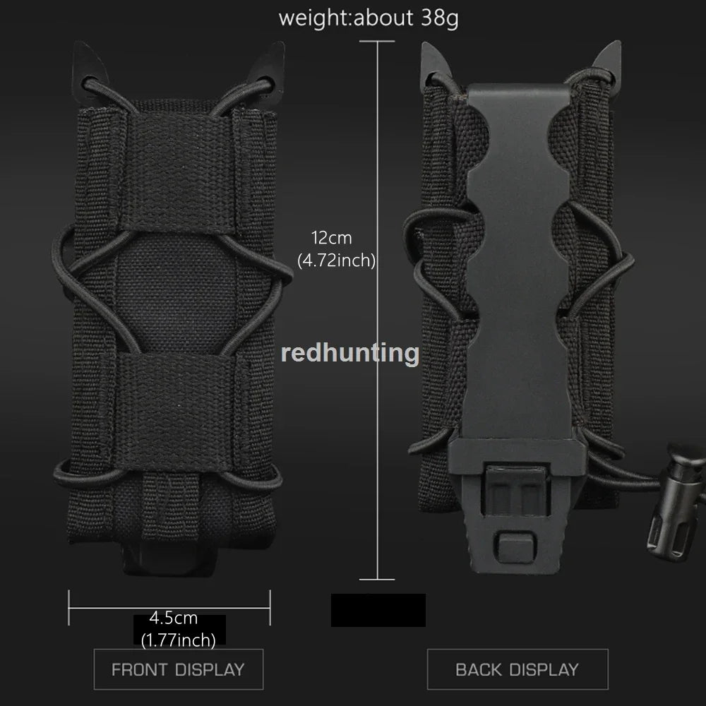 9mm Magazine Pouch Tactical Molle Triple Magazine Pouch Double-Layer Mag Pouches Universal Cartridge Holder for Hunting CS Vest