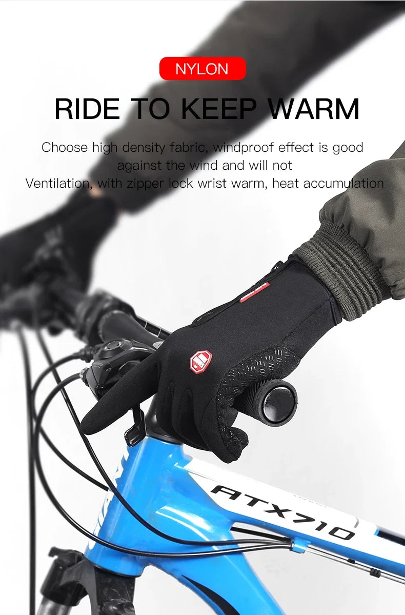 Thermal Winter Gloves For Men Women Touchscreen Warm Outdoor Cycling Driving Motorcycle Gloves Windproof Non-Slip Womens Gloves