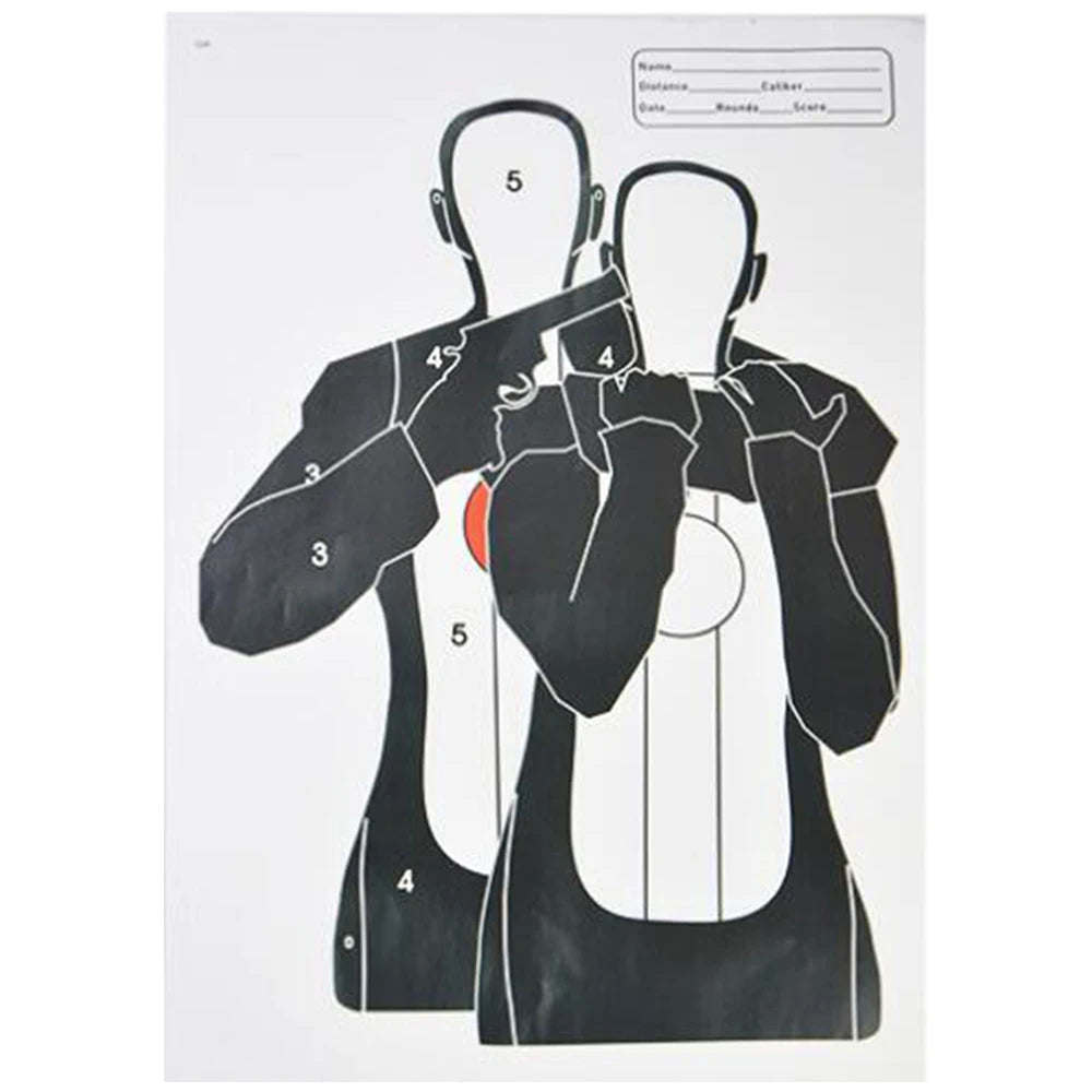 5/10/20pcs Shooting Targets 12 x 17" Paper Shooting Targets Skeleton Zombie Targets for Pistol Shooting Airsoft Bow Arrow Pellet