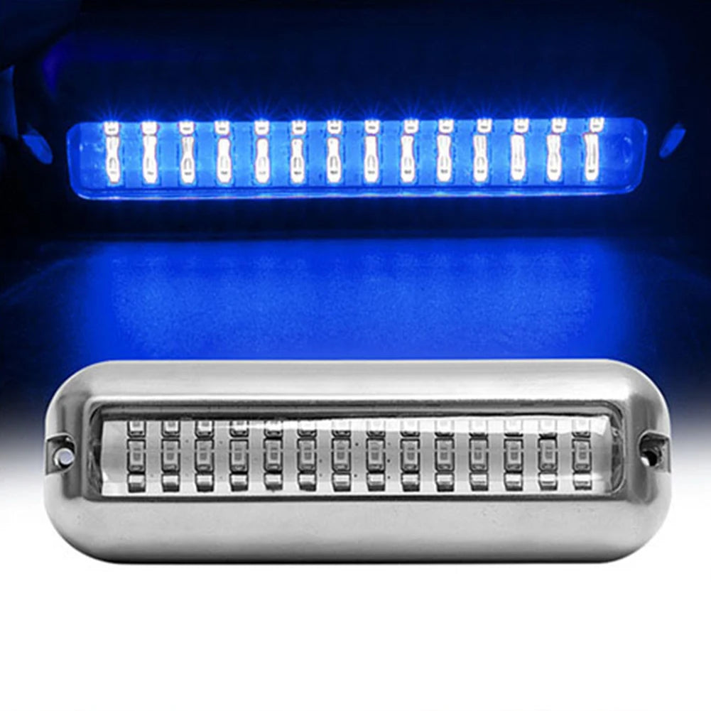 1/2Pcs 42LED Yacht Underwater Light Stainless Steel Marine Navigation Light IP68 Waterproof Marine Boat Lamp Yacht Accessories