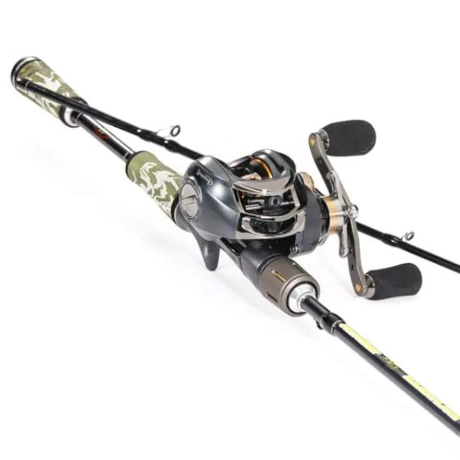 Fishing Rod and Reel Combos for Spinning and Casting Fishing 30Ton+24Ton HighPerformance Graphite 2Piece Fishing