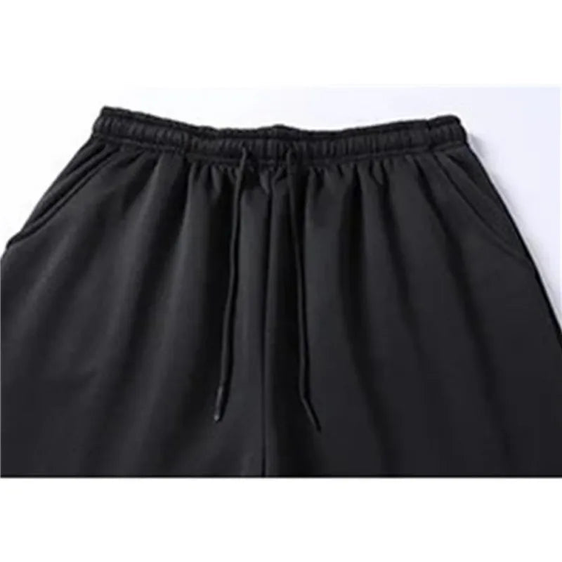 Autumn Winter Men's Lambswool Sweatpants Fashion Wide Loose Casual Men Fleece Thicken Warmer Sports Long Pants Joggers Trousers