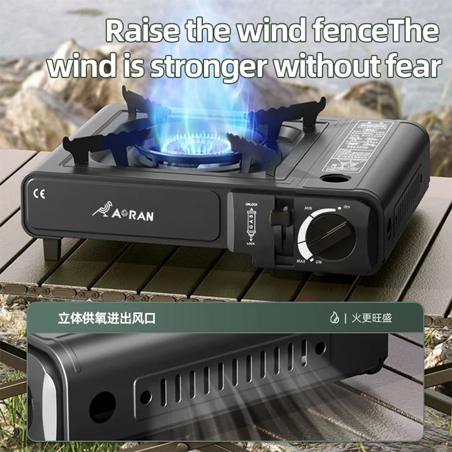 Card Stove, Household Outdoor Portable Card Stove, Gas Stove, Suitable For Camping, picnicking, Household Use