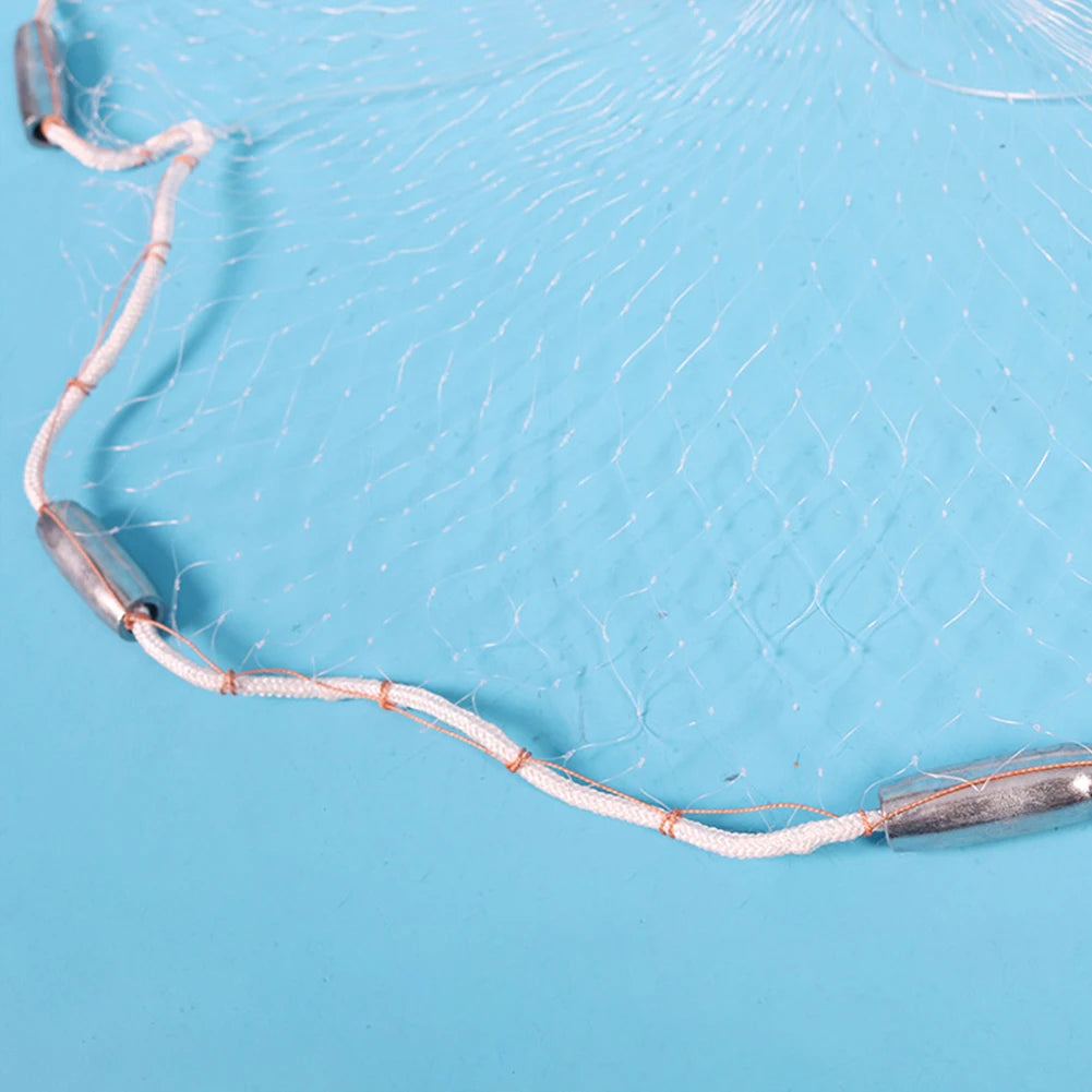 Fish Net Portable Hand Cast Fishing Net Universal Fishing Throw Catch Net Easy Casting Fishing Mesh Net Fishing Supplies