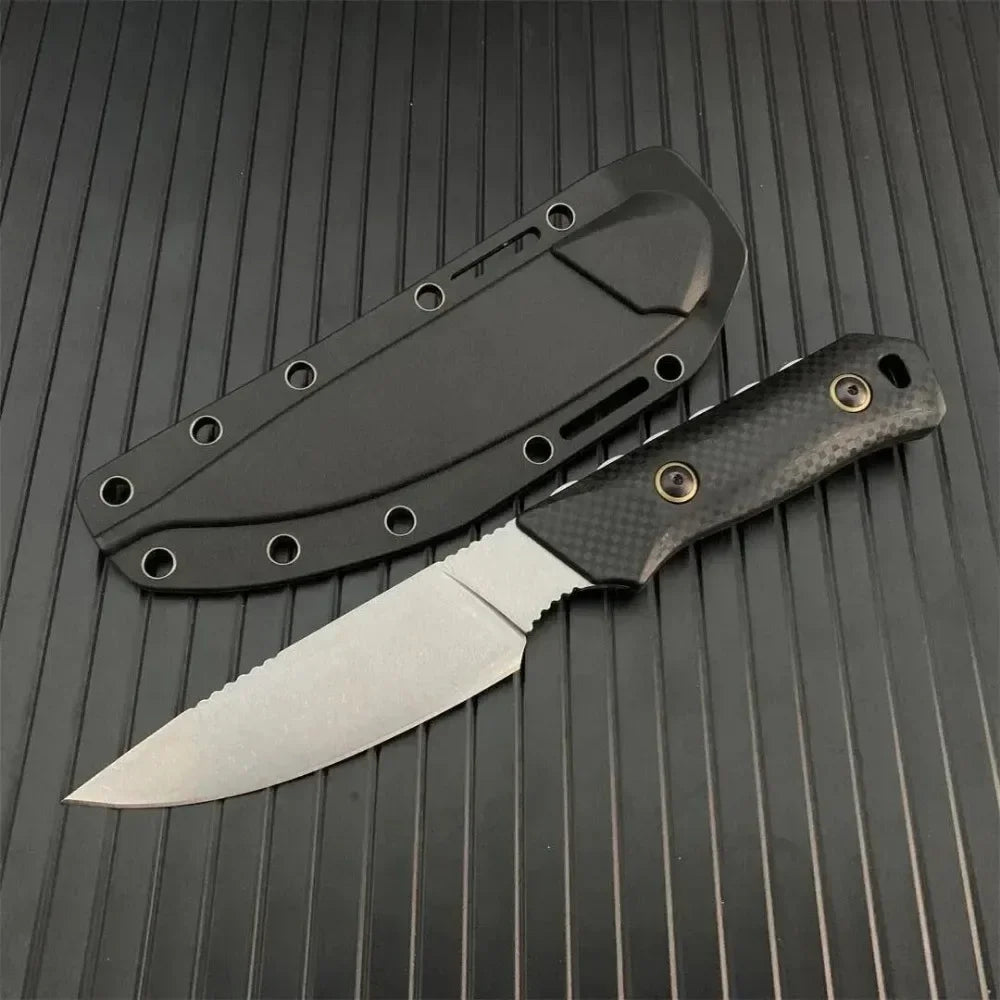 Fixed Blade Knife BM15600 Tools D2 Blade Nylon Glass Fiber Camping Hunting Survival Self-defense Tactical Portable Utility Knife