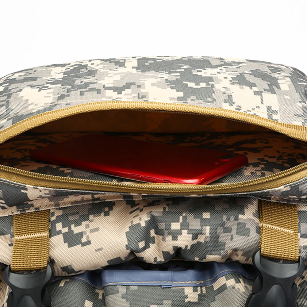 80L/600D Hiking Camping Backpack Mountaineering Bag Climb Bag Tactical Backpacks arge Backpack Waterproof Climbing Rucksack