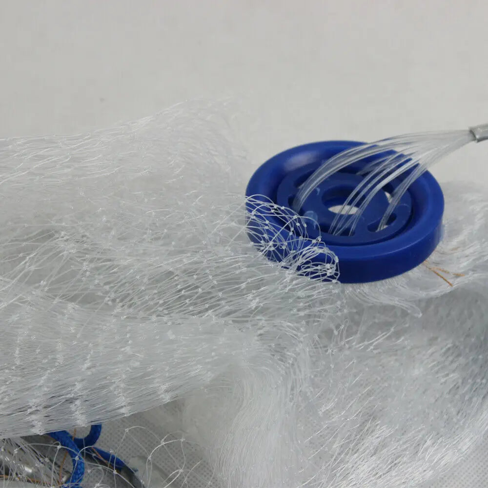 10ft Diameter Fishing Cast Net 0.59*0.59in mesh Fishing Cast Net for Bait Trap