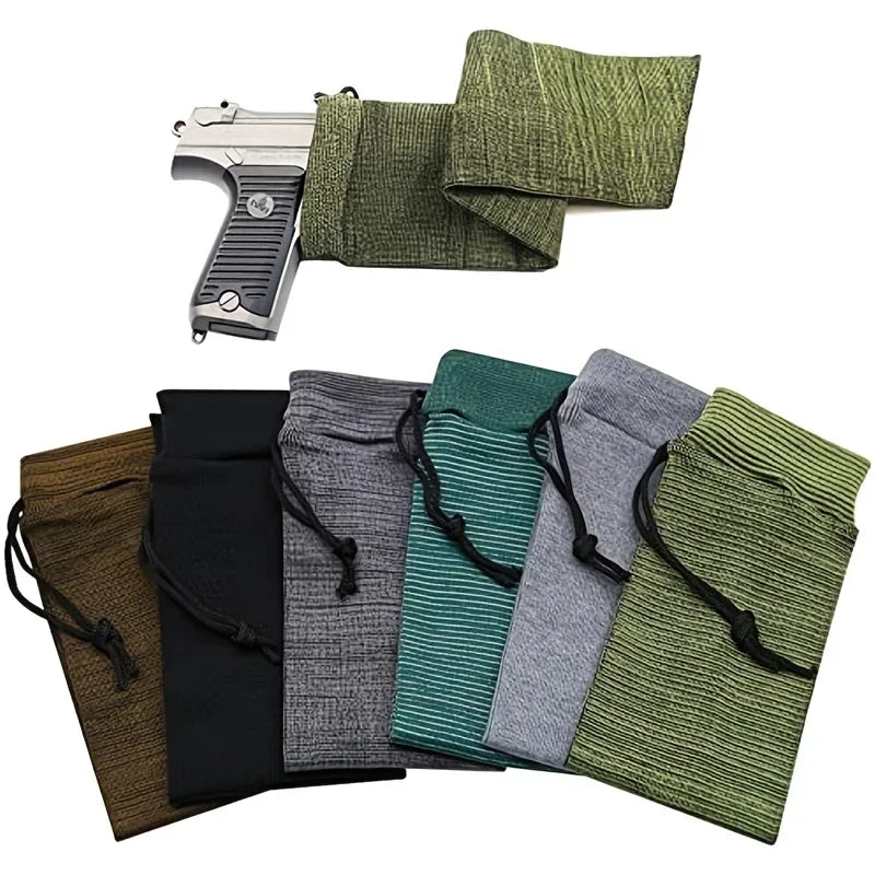 Silicone Treated Gun Sock Polyester Rifle Shooting Fishing Rod Protection Cover Bag Case Hunting Sleeve