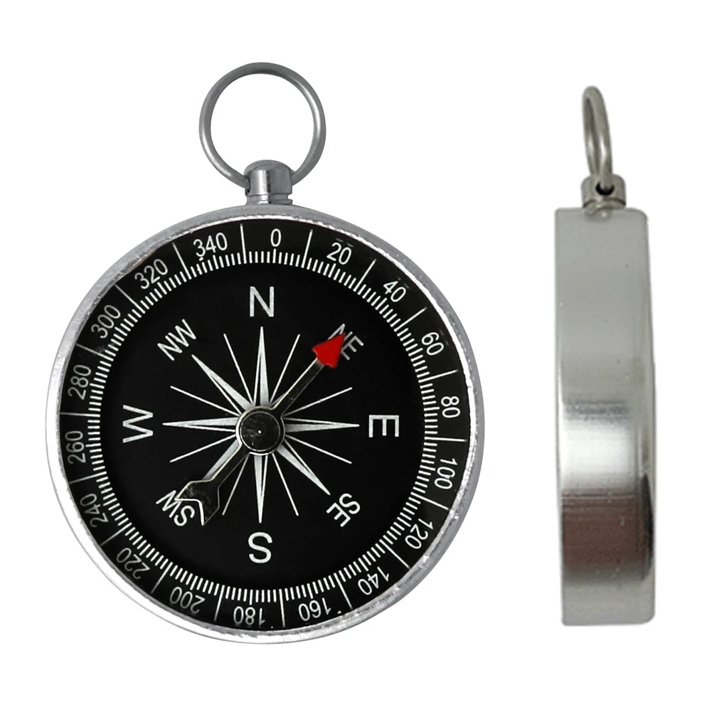 Outdoor Orientation Navigation Compass Aluminum Alloy Camping Survival Compass for Outdoor Camping Hiking Sports Navigation