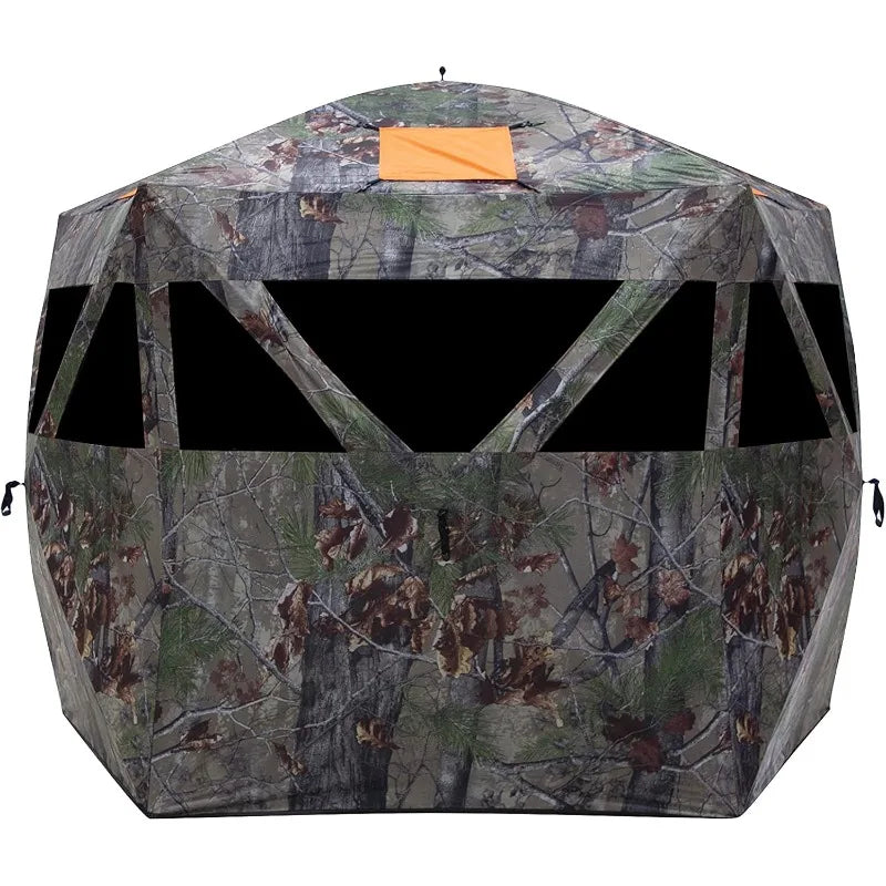 Barronett Blinds® Feather Five, Portable Hunting Blind, Huge Interior, Lightweight, 4-Person, 72” x 84” x 84”, FF500BW