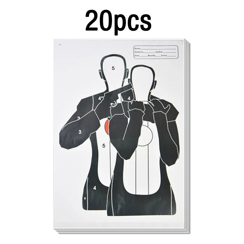 5/10/20pcs Shooting Targets 12 x 17" Paper Shooting Targets Skeleton Zombie Targets for Pistol Shooting Airsoft Bow Arrow Pellet