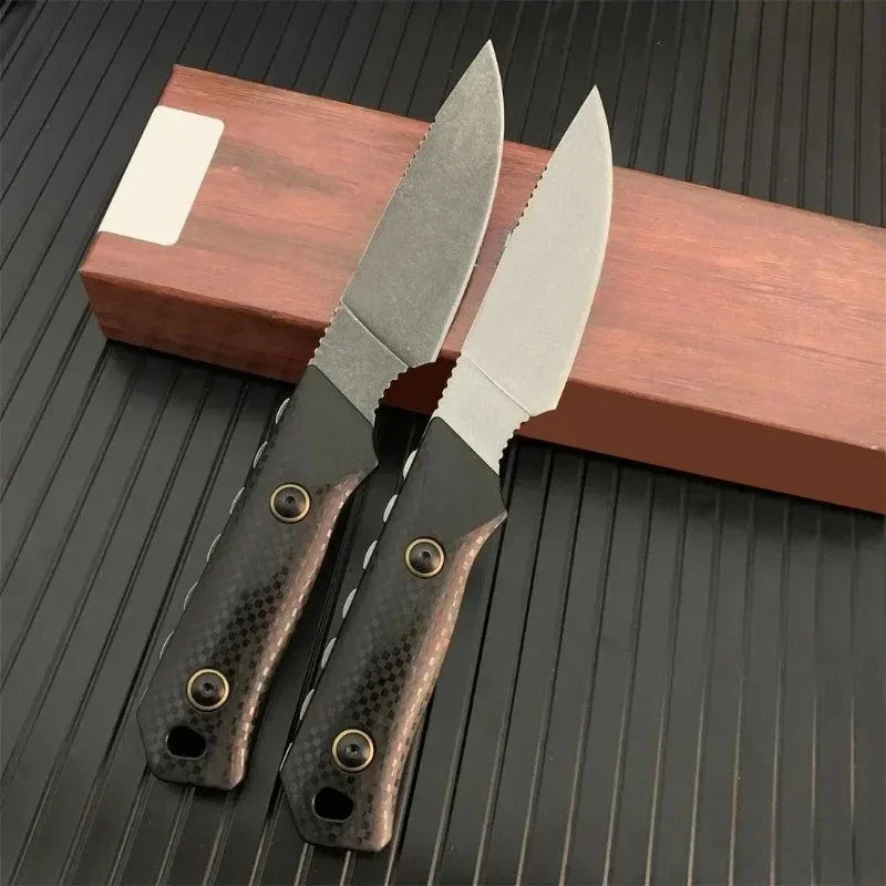 Fixed Blade Knife BM15600 Tools D2 Blade Nylon Glass Fiber Camping Hunting Survival Self-defense Tactical Portable Utility Knife