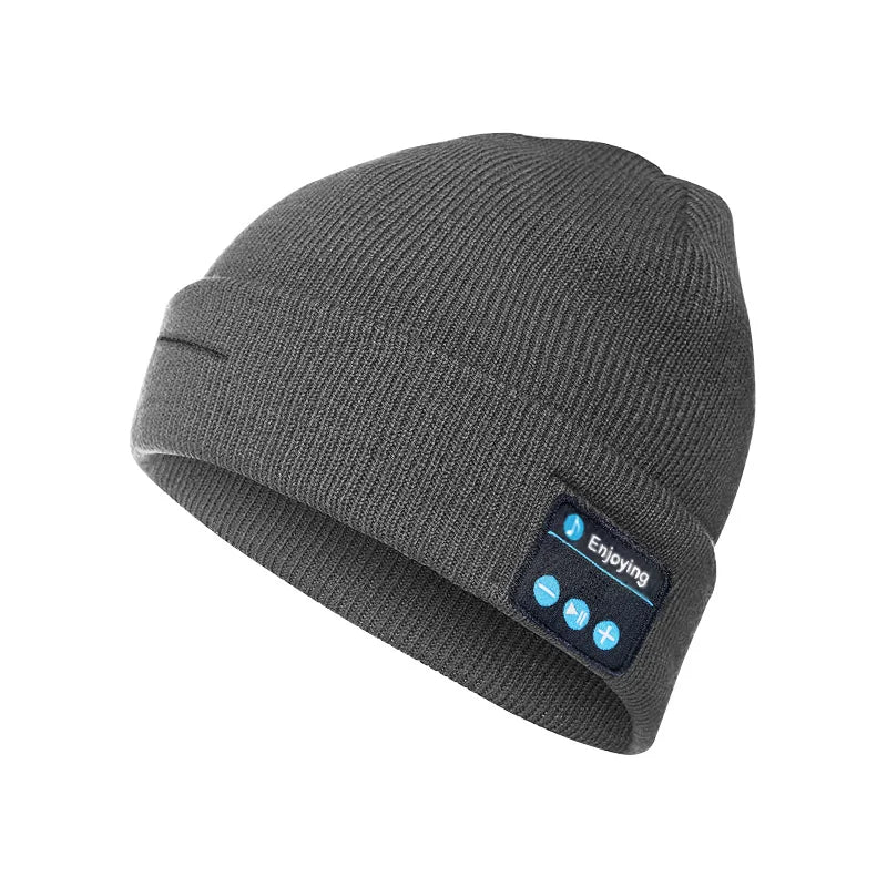 Bluetooth Music Hat Winter Warm Running Sports Hat For Men And Women Soft Windproof Hat For Hiking Fitness Cycling Running Yoga