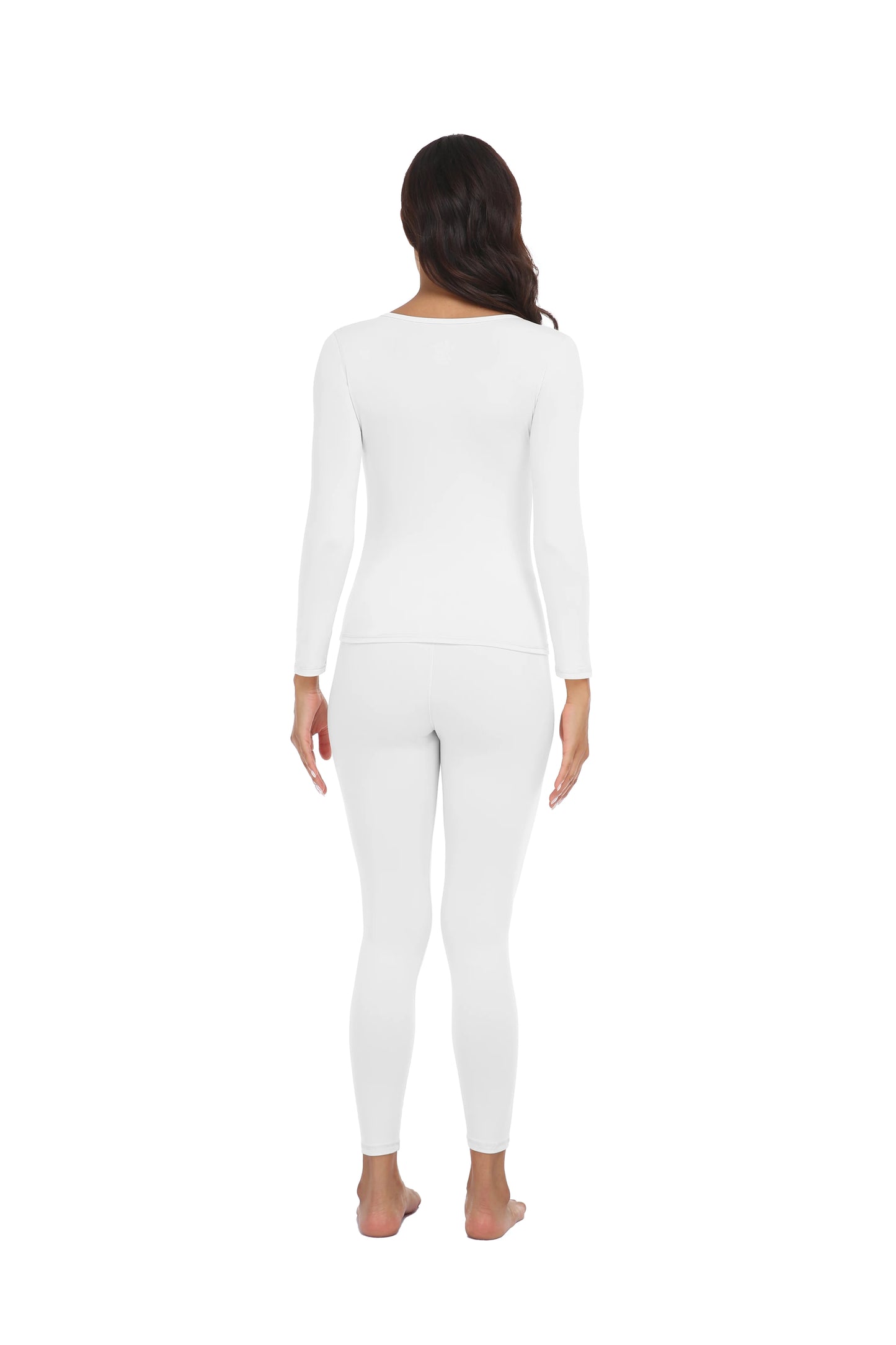 Women Thermal Underwear Set Long Johns Base Layer Set Warm Top Bottom for Winter Soft Round neck Lingerie Keep Warm Base Layer