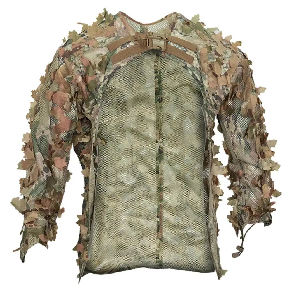 Ghillie Suit Breathable Ghillie Suit For Turkey Hunting Hunting Gear Camouflage Material Woodland Camouflage Jacket & Pants