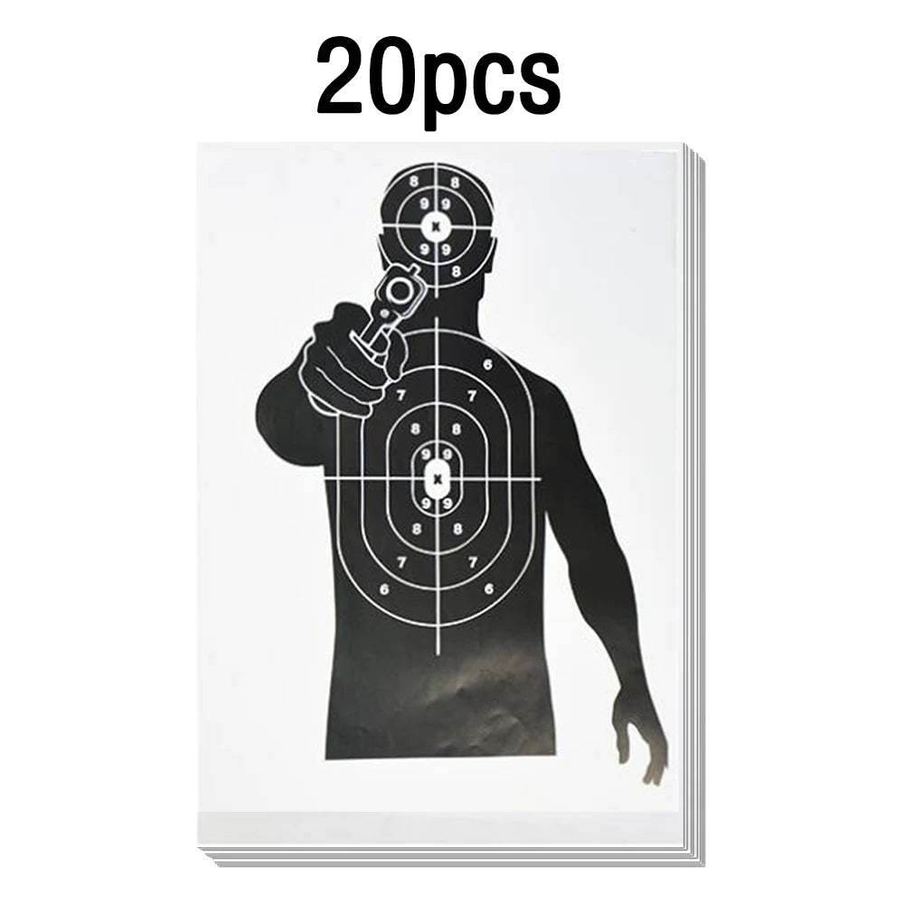 5/10/20pcs Shooting Targets 12 x 17" Paper Shooting Targets Skeleton Zombie Targets for Pistol Shooting Airsoft Bow Arrow Pellet