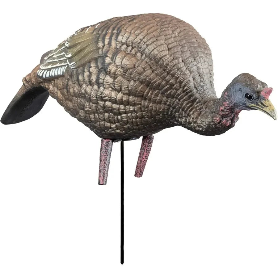 Higdon Outdoors Hard Body Hen Turkey Decoy Light Weight and Durable Full Body Decoy for Turkey Hunting Convenient Carry Bag and