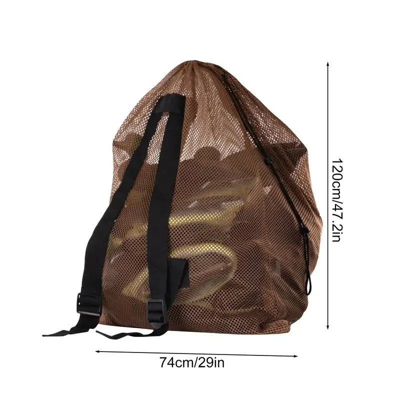 Waterfowl Decoy Bag Mesh Decoy Bag For Duck Hunting Lightweight Storage Backpack With Adjustable Comfort Straps For Hunting