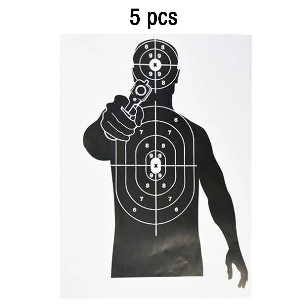 5/10/20pcs Shooting Targets 12 x 17" Paper Shooting Targets Skeleton Zombie Targets for Pistol Shooting Airsoft Bow Arrow Pellet