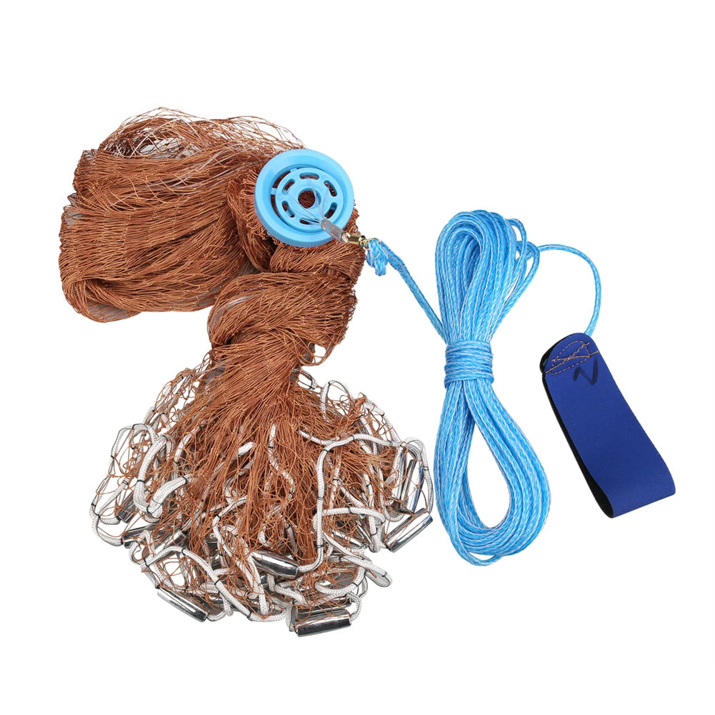 With sinker and without sinker Cast Net Fishing Network USA Hand Cast Net Outdoor Throw Catch Fishing Net Tool Gill net