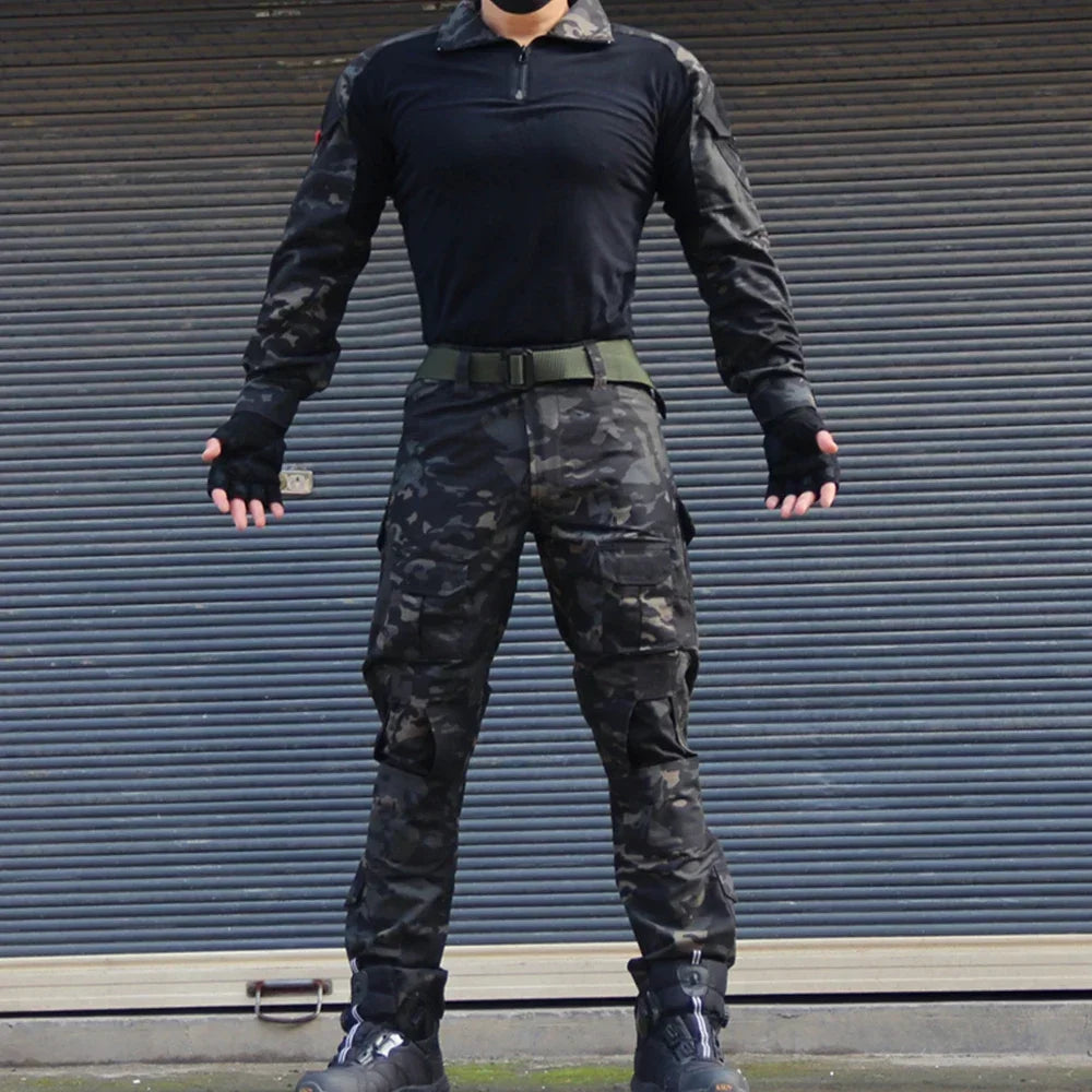 Tactical  Uniform Suits Milit Outdoor Camouflage Suit Hunting Shirts Pants Fish Trainning Airsoft Paintball Clothes Sets
