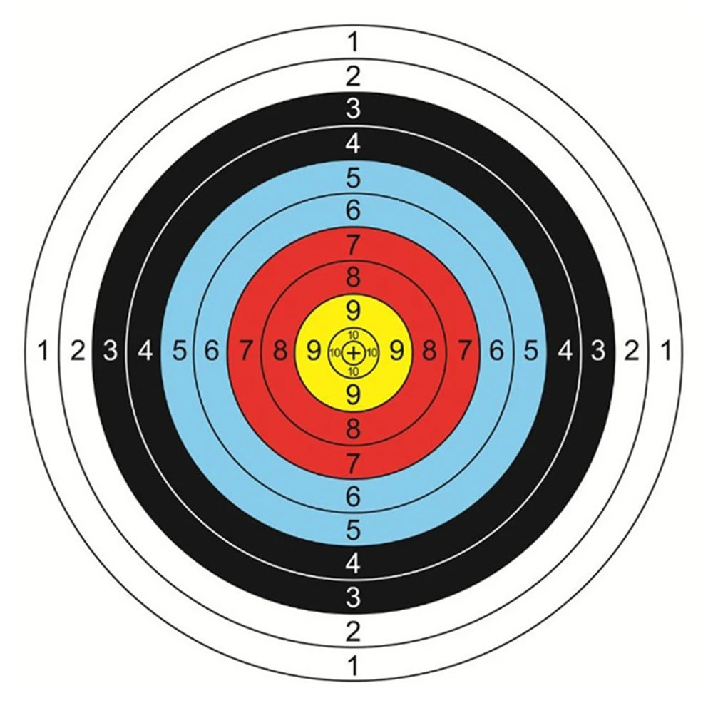 10pc 40x40cm Archery Targets Paper Face Durable Practice Training For Arrow Bow Practice Sports Darts Hunting Shoot Accessories