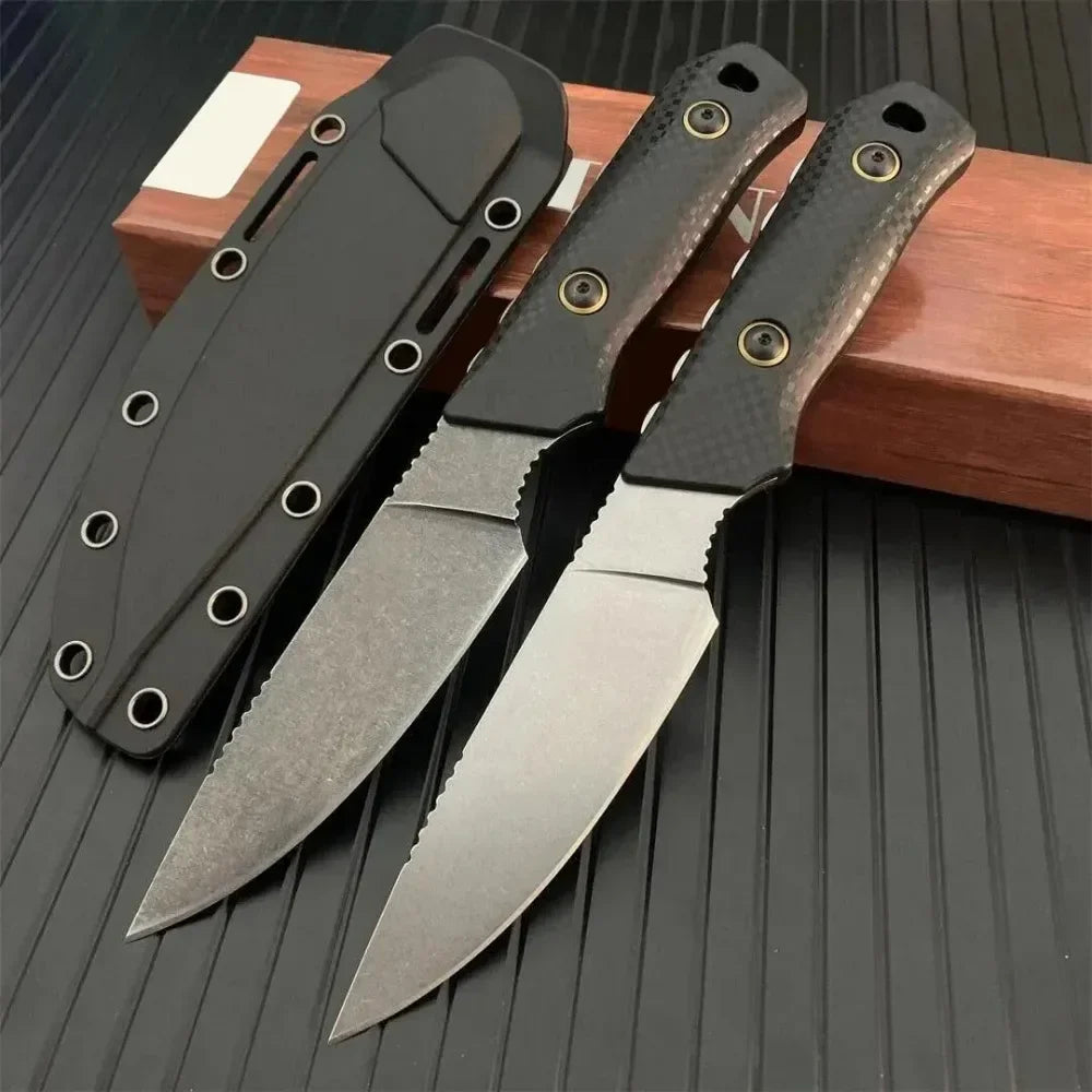 Fixed Blade Knife BM15600 Tools D2 Blade Nylon Glass Fiber Camping Hunting Survival Self-defense Tactical Portable Utility Knife
