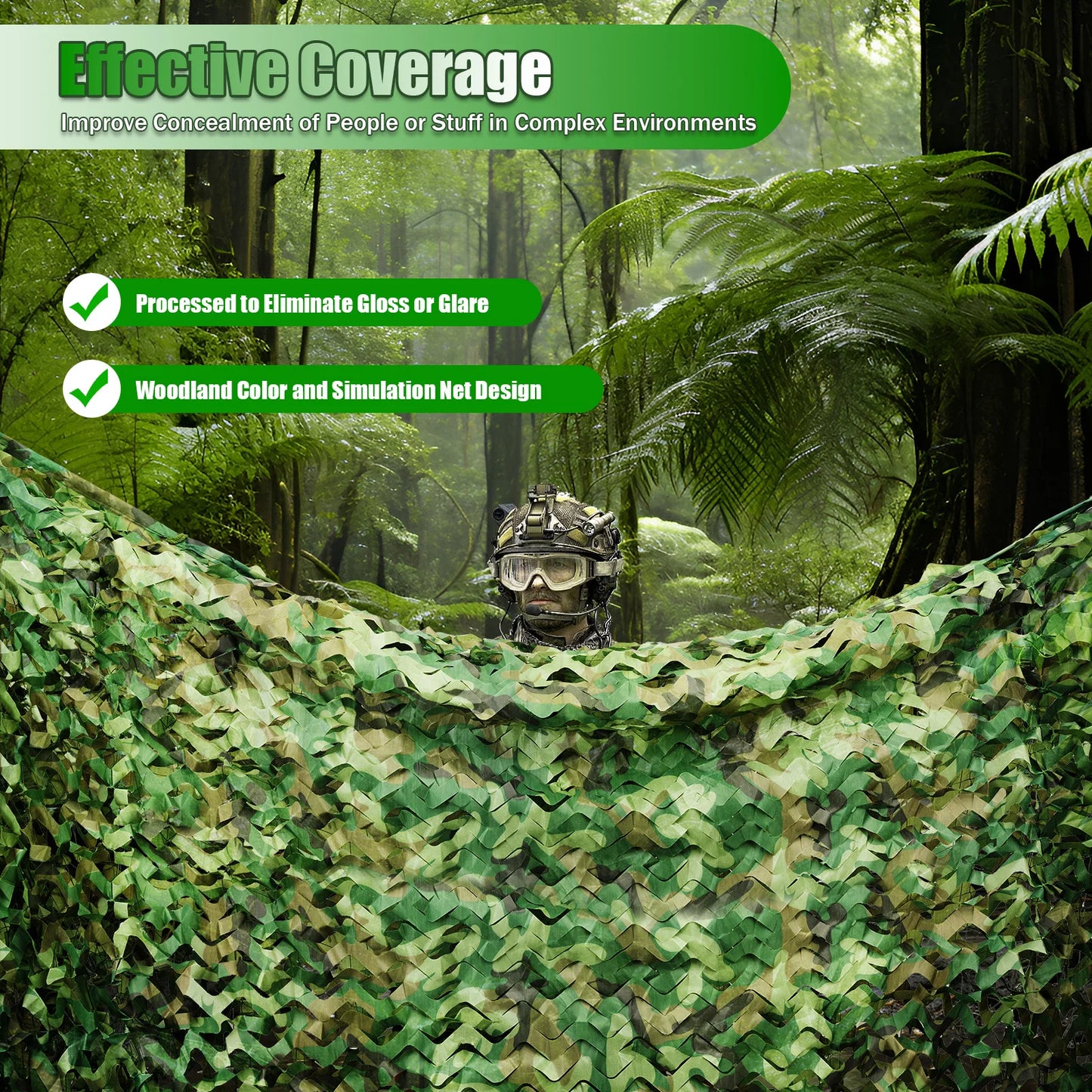8*8m Camouflage Net Hunting Net Sunshade Mesh Nets Car Tent Shade Covers Hunting Blind Shooting Military Theme Party Decor