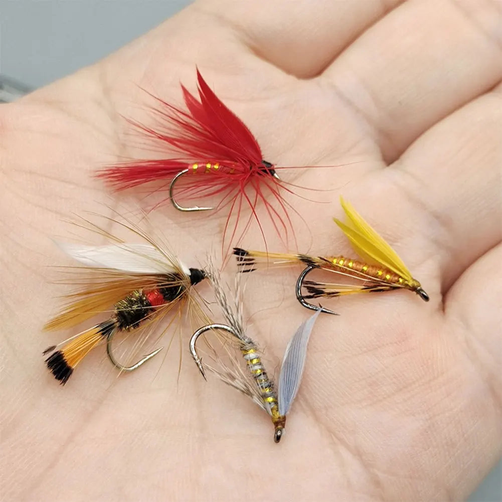 20Pcs Bionic Insects Flies Artificial Insect Fishing Baits Artificial Bait for Trout Carp Fishing Lure Set