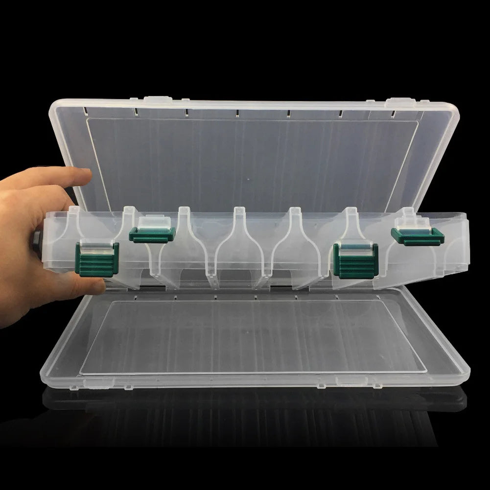 14 Grid Fishing Lure Box Large Capacity Double Sided Fishing Storage Case Portable Multifunctional for Fish Hook Lure Fake Bait