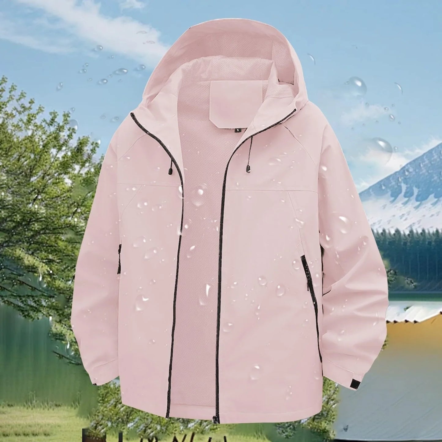 Women'S Solid Color Long Sleeved Hooded Outdoor Suit Windproof And Thin Jacket Spring Autumn Women Solid Color Sweatshirt Coat