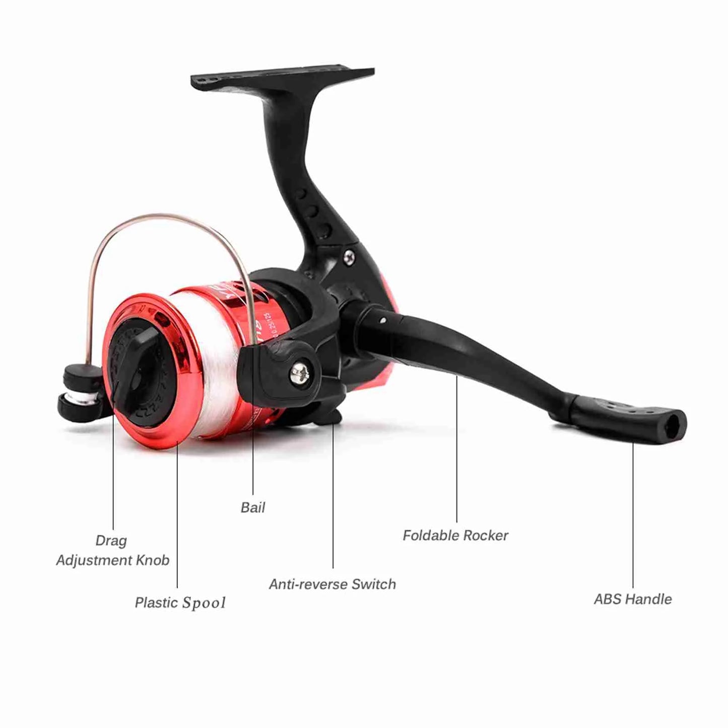 Fishing Pole Combo Set 2.1m Portable Telescopic Fishing Rod and Reel Complete Kit fishing rod reel combo with carry case